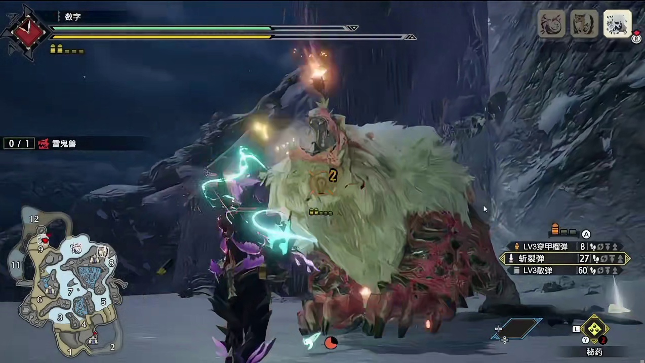 【轻弩3分57秒】怪物猎人崛起 雪鬼 轻弩 TNA规则+无护石 3分57秒