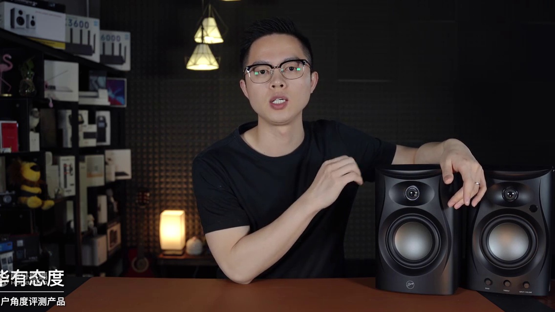 惠威C1200有源音箱体验评测：新设计 小身材 猫眼高音
