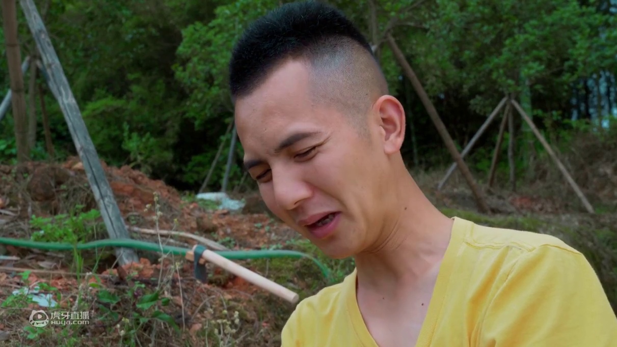 明二哥80元买半边牛，做成香卤牛头，庆祝养鸡场顺利完工