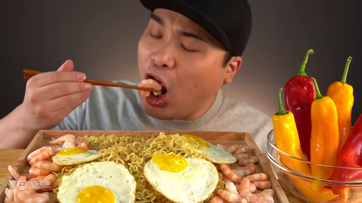 【ddeonggaeTV】拉面加上煎蛋和虾 Donkey-弟弟 Real Sound 咀嚼音