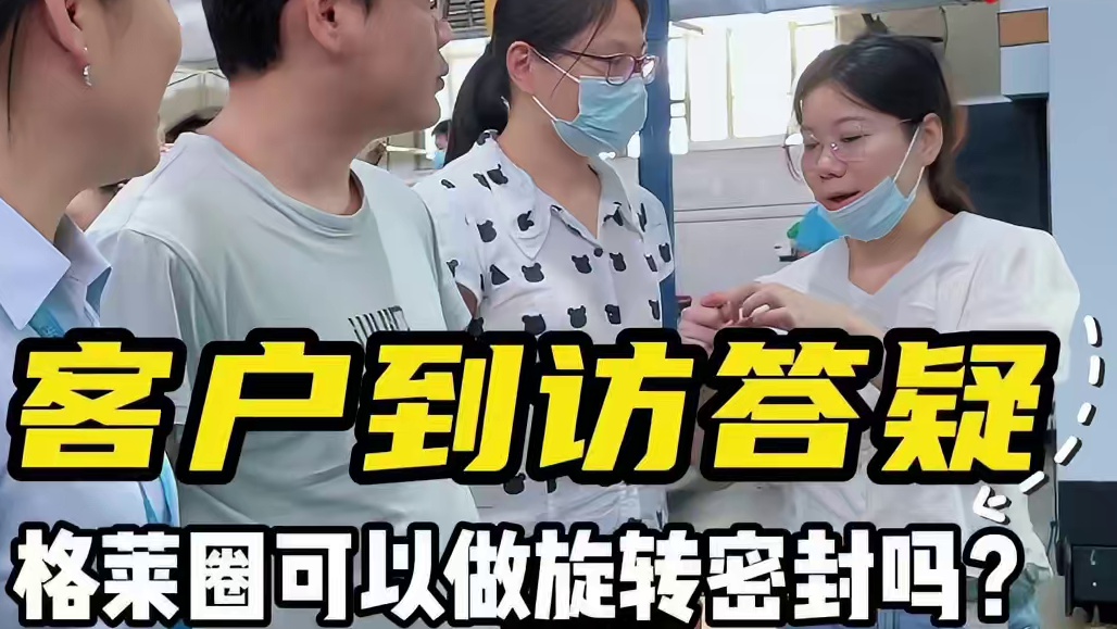 客户到访答疑：格莱圈可以做旋转密封吗？