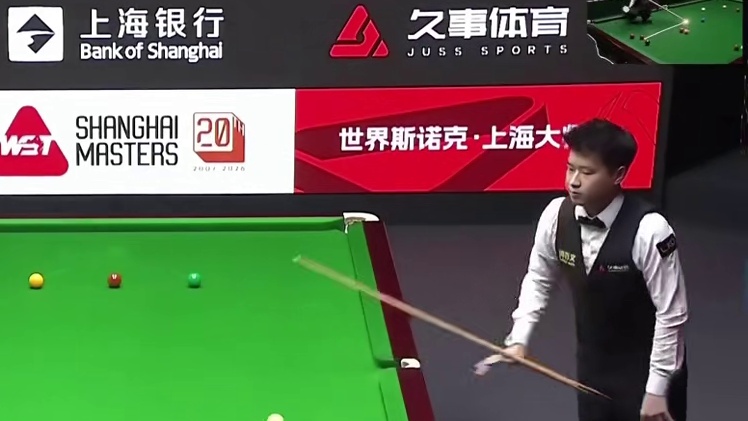 2026上海大师赛，赵心童vs罗伯逊，6-0晋级4强！ #上海大师赛 #赵心童 #斯诺克