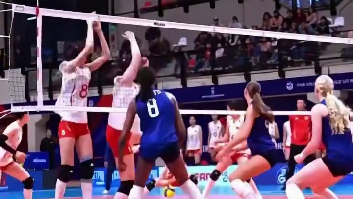 U17女排半决赛0比3美国，三局比分列清，无缘决赛 #排球