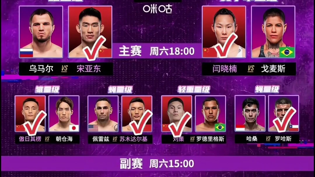 史上最精准预测UFC上海站