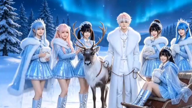 好看的少年和少女们一起合影豆包AI图片合集第1季第6期