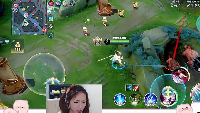 操作李白讲解劣势对局情况