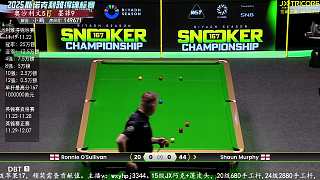 直播奧沙利文vs墨菲 斯諾克~臺(tái)球
