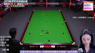 直播斯諾克英錦賽資格賽 傅家俊VS吳安怡