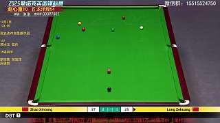 直播 趙心童VS龍澤煌 斯諾克英錦賽