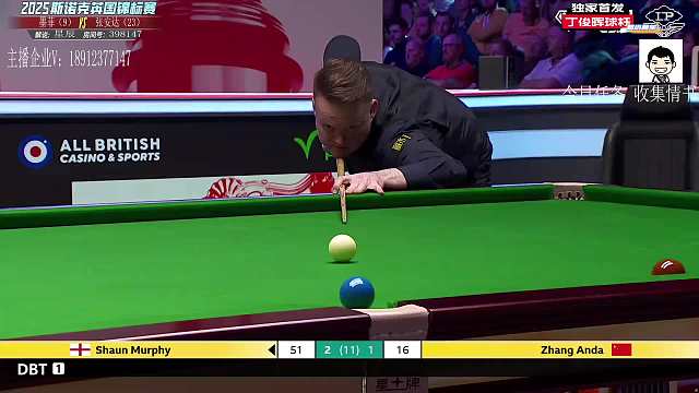 直播墨菲V張安達 斯諾克英錦賽