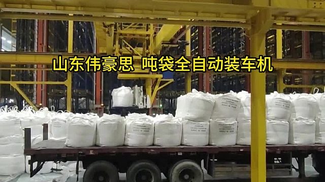 白炭黑吨包装车设备 全自动吨袋装车机实拍