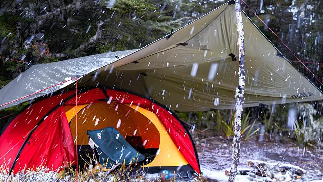 独自一人在原始森林搭建帐篷过夜（第二集）