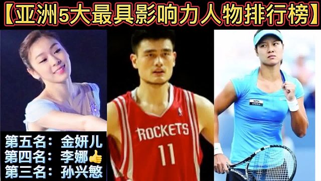 【体坛排行榜】· 第 24集｜亚洲5大最具影响力运动员排行