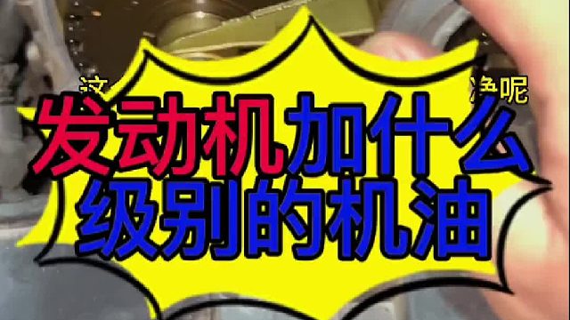 汽车发动机应该加什么极别的机油