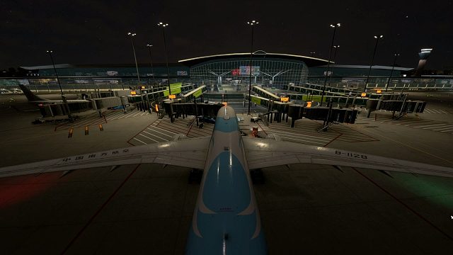 南航波音787降落长沙黄花国际机场