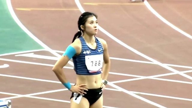 吴艳妮12秒93拿下冠军（0风速）