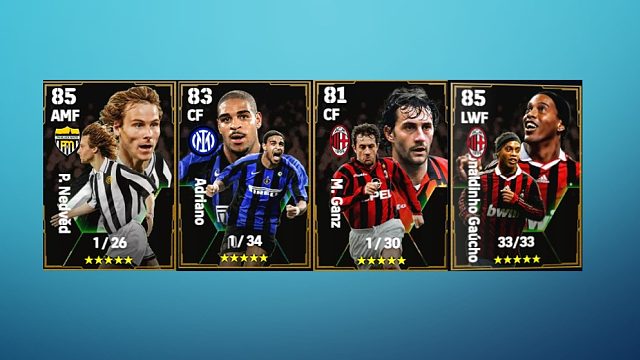 实况足球 意甲传奇预告 内德维德 阿德里亚诺 罗纳尔迪尼奥 冈茨