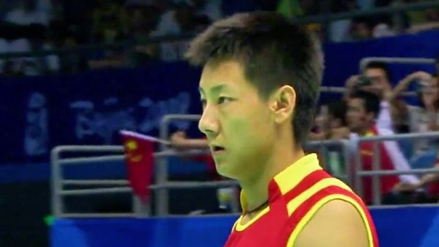 2008北京奥运半决赛林丹vs陈金 (1)