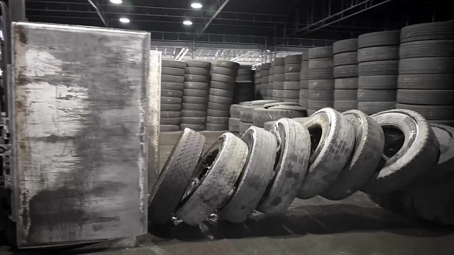 韩国的二手轮胎翻新生产工艺，真的是十分高端竟然全部是利用现代设备完成的