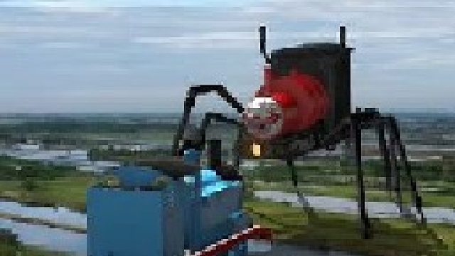 田地里出现怪物，像动画里的小火车，我用无人机找到了它们#探险 #怪物