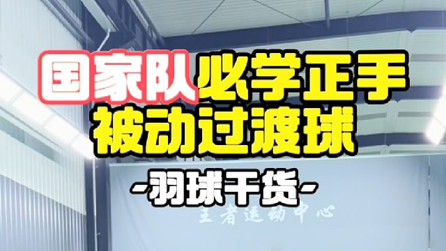 国家队必学正手被动过渡球