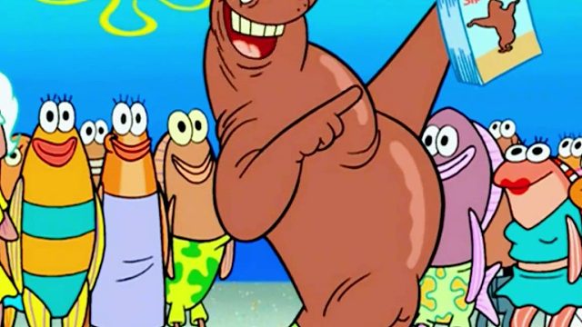 小海绵和派大星为了参加派对，疯狂晒黑