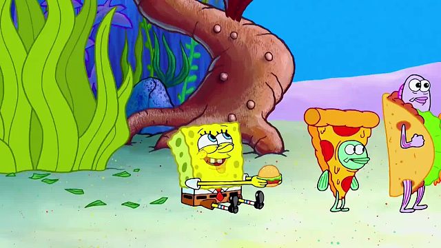 小海绵为了赢得聚宝盆，竟然用野生蟹堡参赛