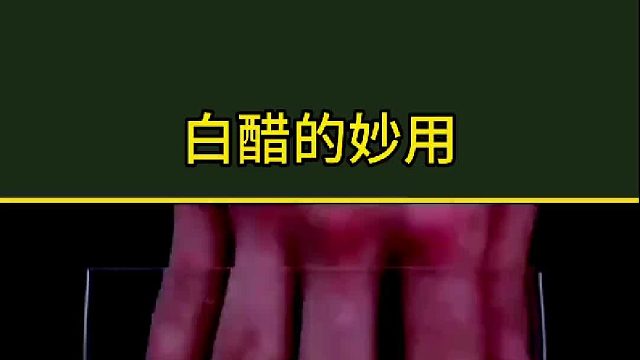 妈妈说白醋不光可以蘸饺子，他还有大用处？