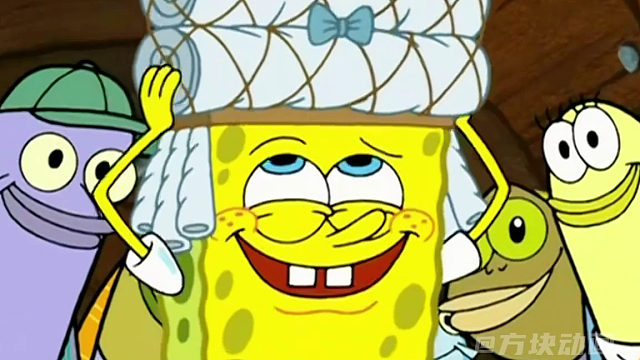 海绵宝宝有了一顶炫酷假发3