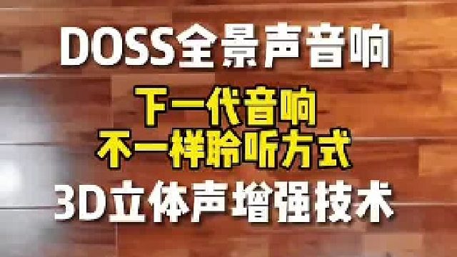 仿佛置身于音乐殿堂之中，享受每一次意犹未尽的聆听体验：DOSS全景声音箱