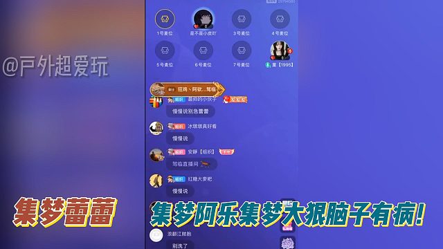 集梦蕾蕾：集梦阿乐集梦大狠脑子有病！