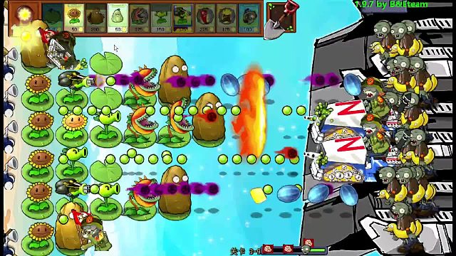 植物大战僵尸e版支线3-9（手忙脚乱版)