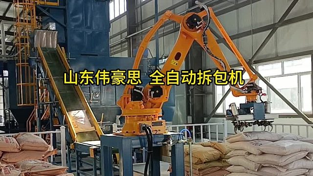 济南全自动破袋机器人 自动拆垛拆包机械手