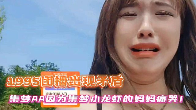 1995团播出现矛盾！集梦AA因为集梦小龙虾的妈妈痛哭！