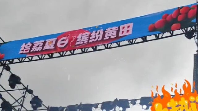联诚发LED屏闪耀黄田荔枝文化节音乐节