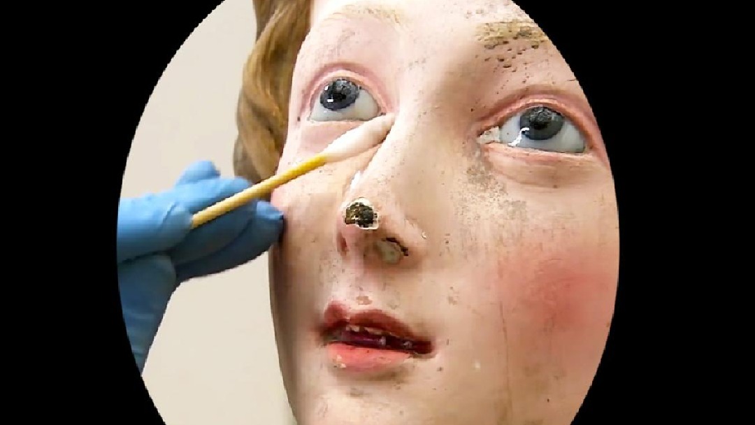 你的容颜由我来守护，破损雕像修复过程