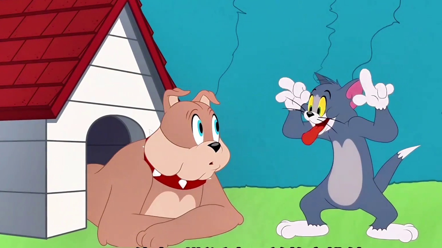 斯派克为了拔掉蛀牙，无奈的他只能找来老猫和杰瑞！_2