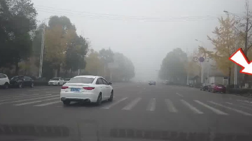 大雾天看不清红绿灯怎么办，老司机亲自开车演示，要主动掌握安全
