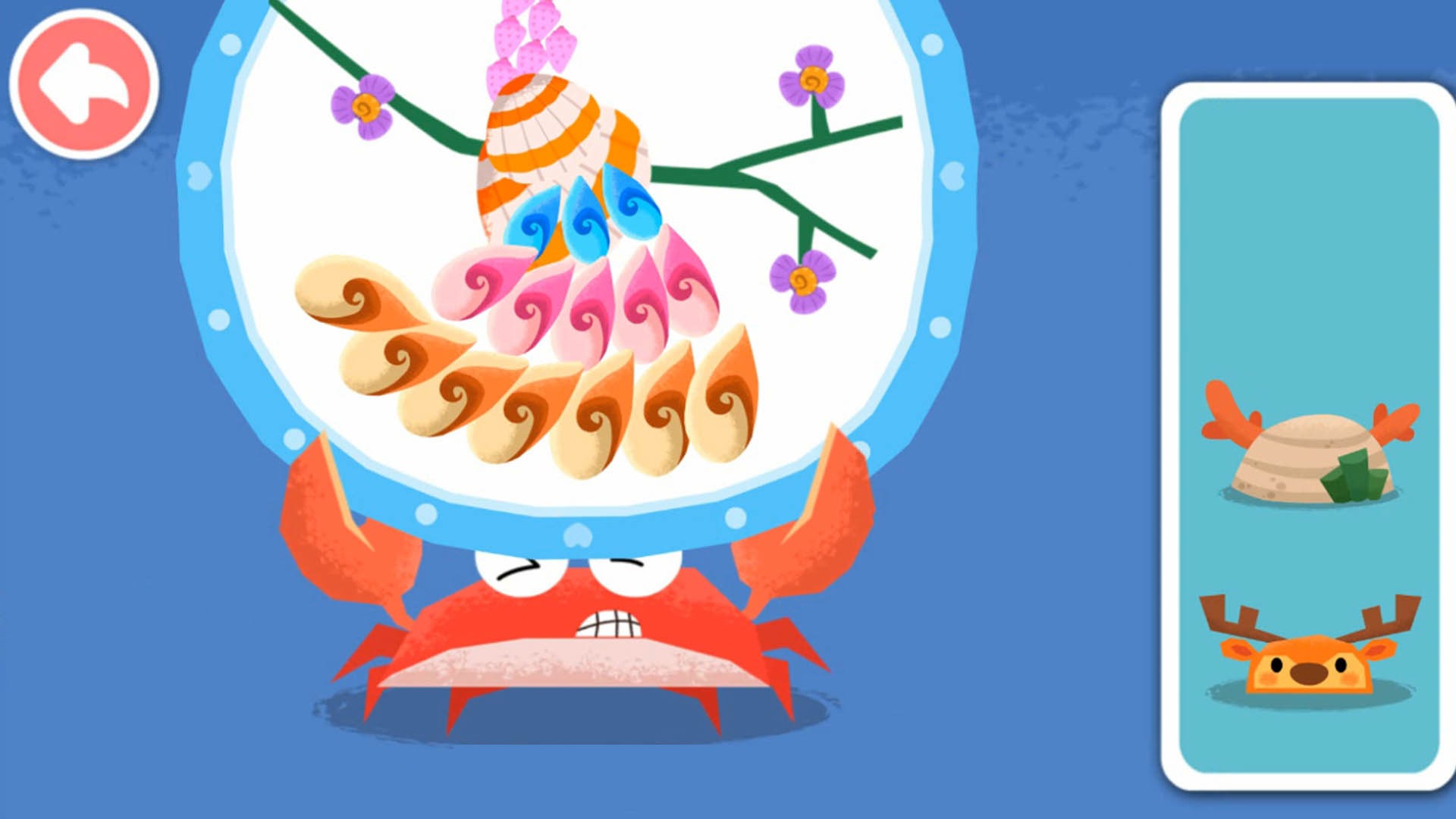 宝宝劳动小能手：制作贝壳孔雀 美丽的花朵和花篮