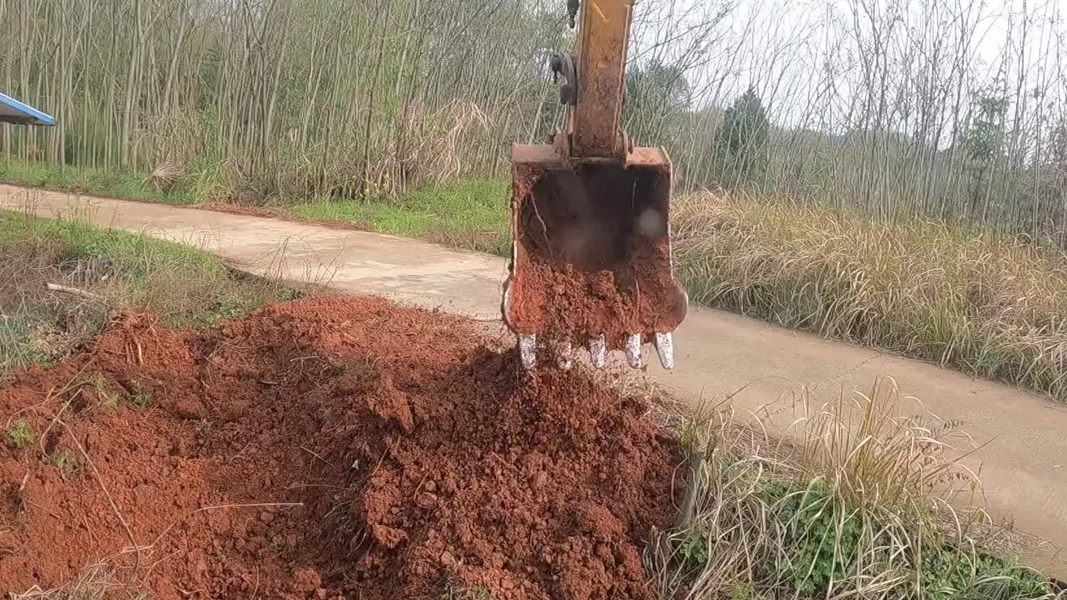 老板真识货，这么多挖机喊到了我。我可是村里面出了名的快。