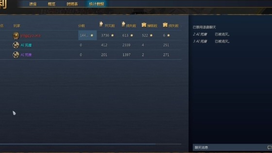 联通1v2（AI）战损1:7，杀敌3700
