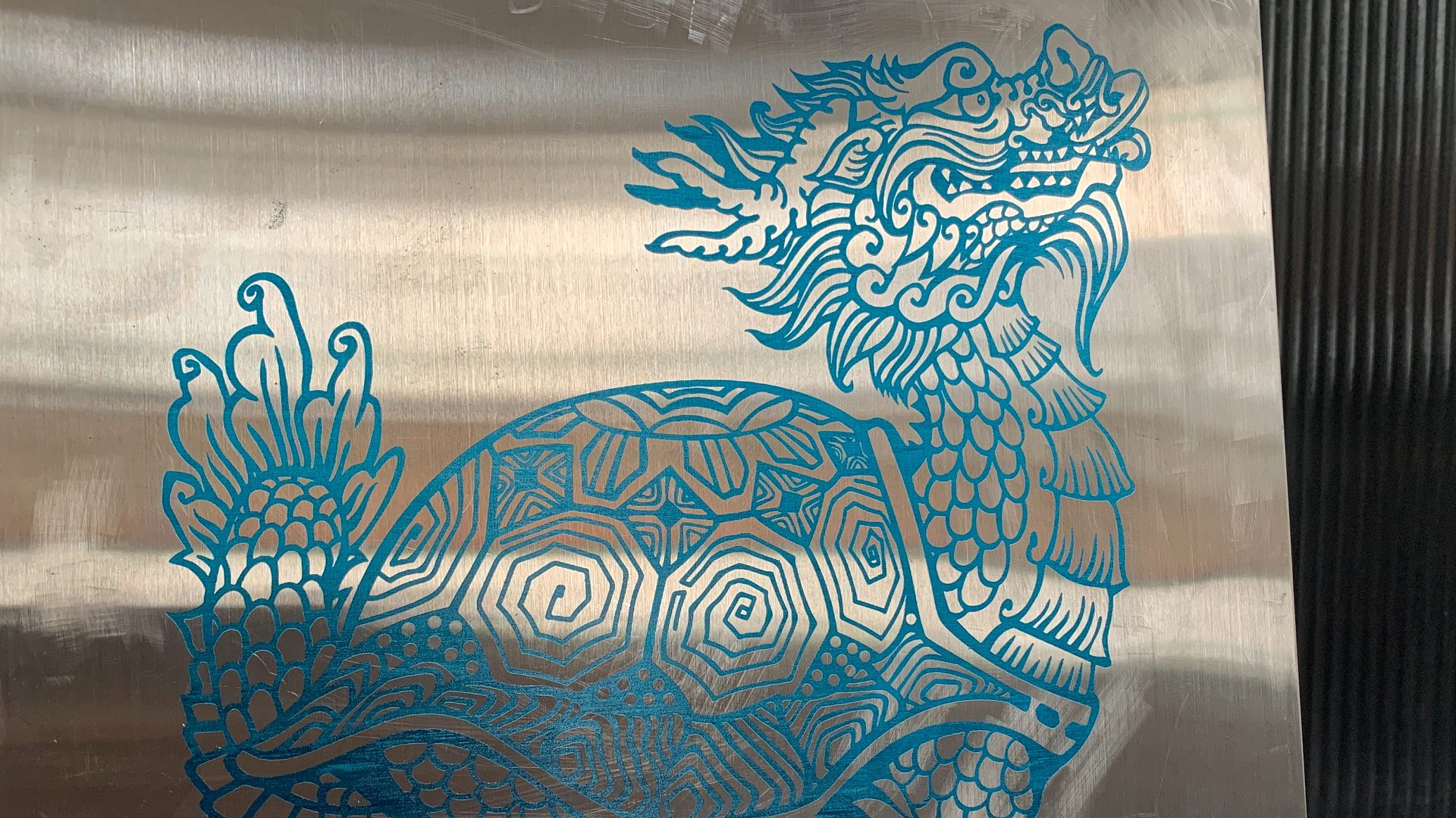 蚀刻uv打印电子图稿-神兽