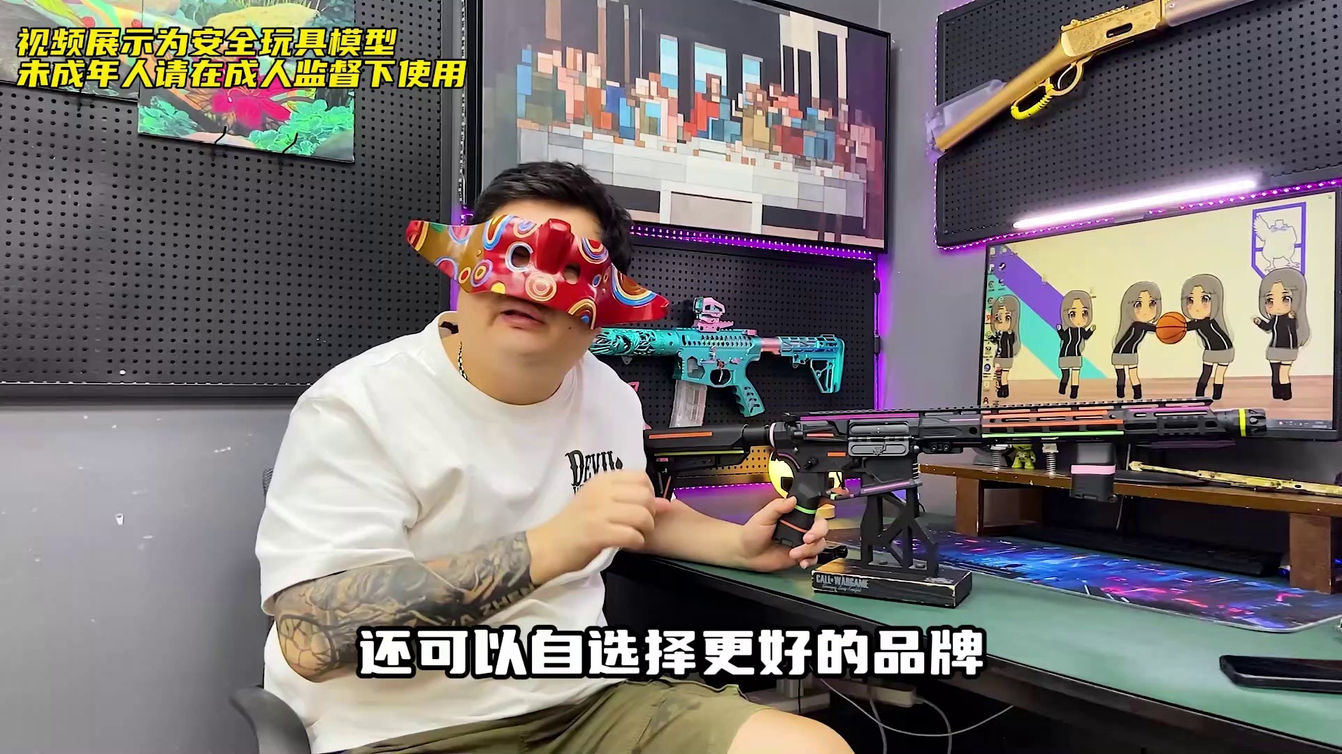 FJS竞技风AR15电动玩具卷到4张多？F4无火控版本玩具来了