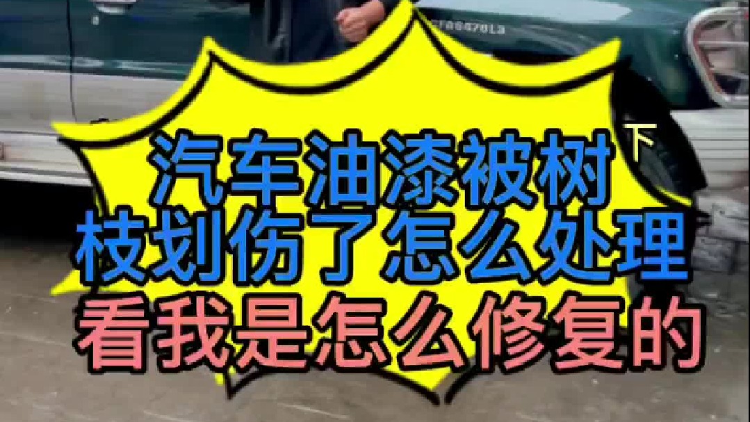 汽车油漆被树枝划伤了，怎么处理？ 我这个方法非常好