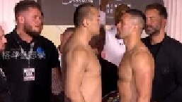 张志磊帕克称重对视！20kg体重差距碾压帕克！下次见面就是决战！