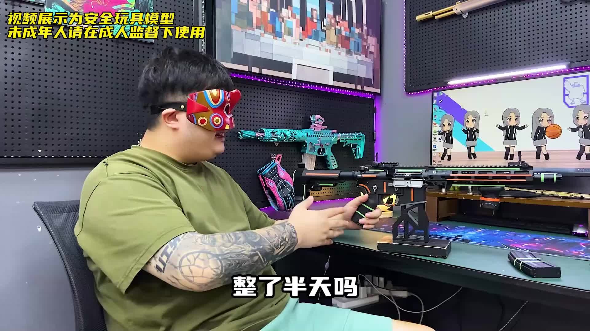 到手小毕业？热门进阶玩具博涵AR16玩具，剪刀分体火控金波带上旋