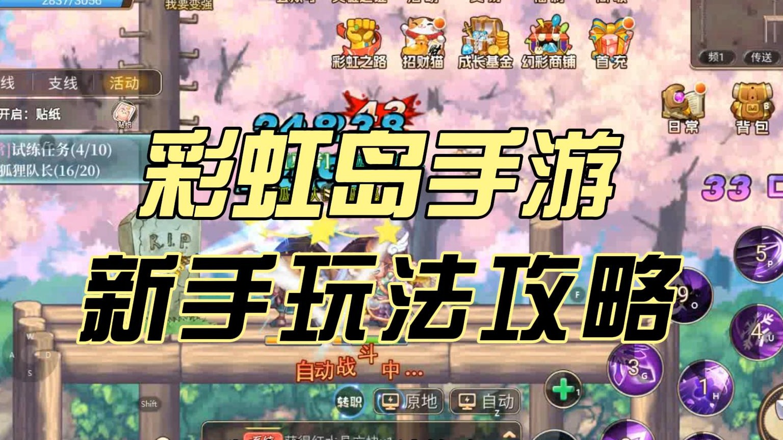 彩虹岛手游新手成长玩法攻略