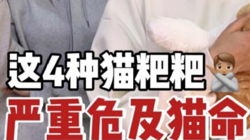 养猫必看！这4种猫粑粑，严重危及猫命！