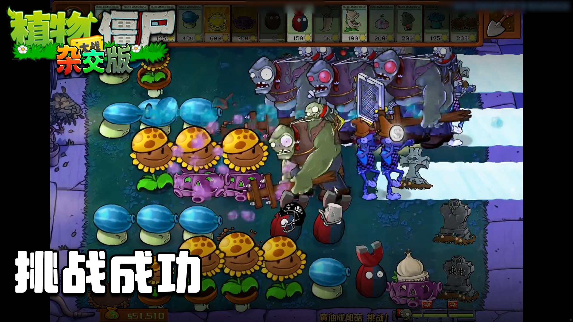 董小飒《植物大战僵尸杂交版》实况第十七集：挑战成功