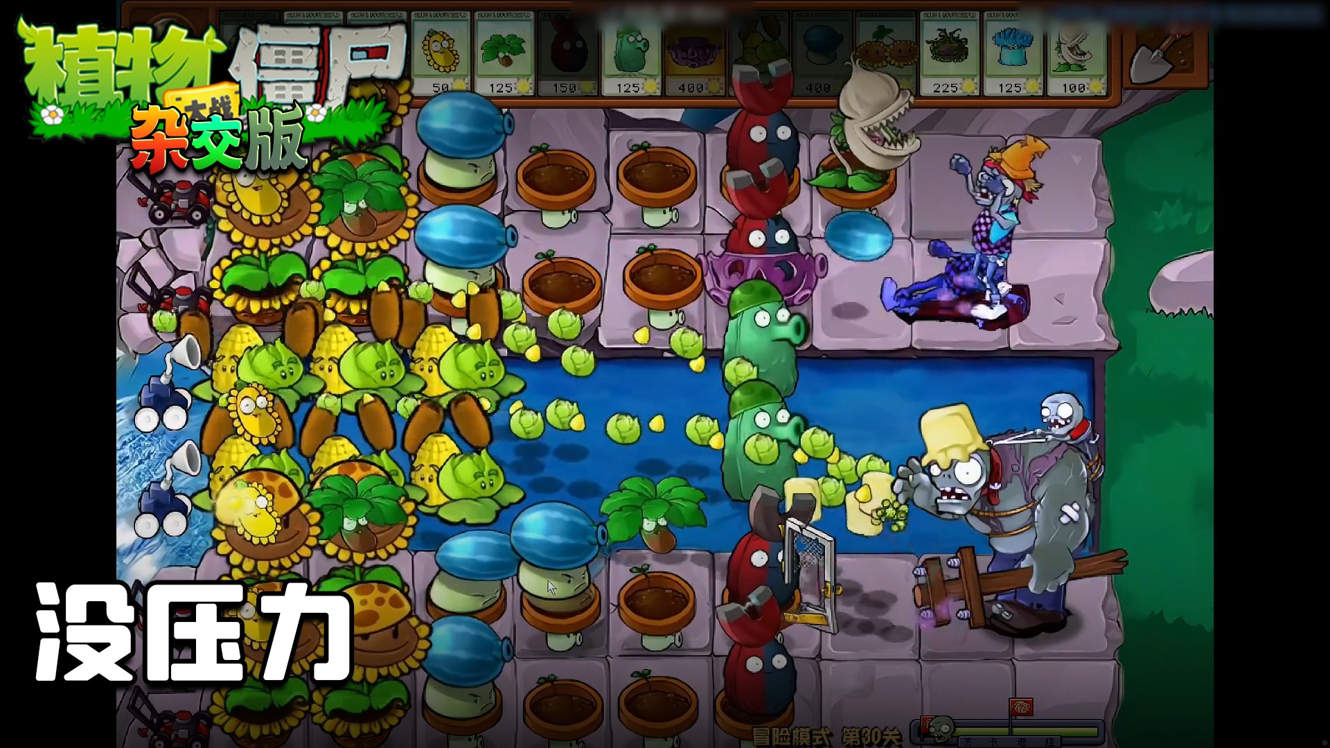 董小飒《植物大战僵尸杂交版》实况第十八集：没压力